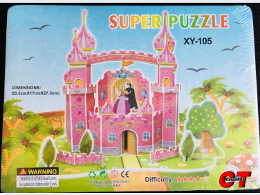 ตัวต่อปราสาทชมพู 3D puzzle